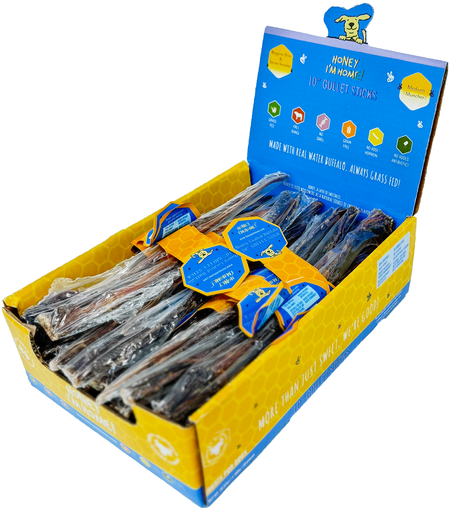 10" GULLET STICKS BULK - Honey I'm Home Treats