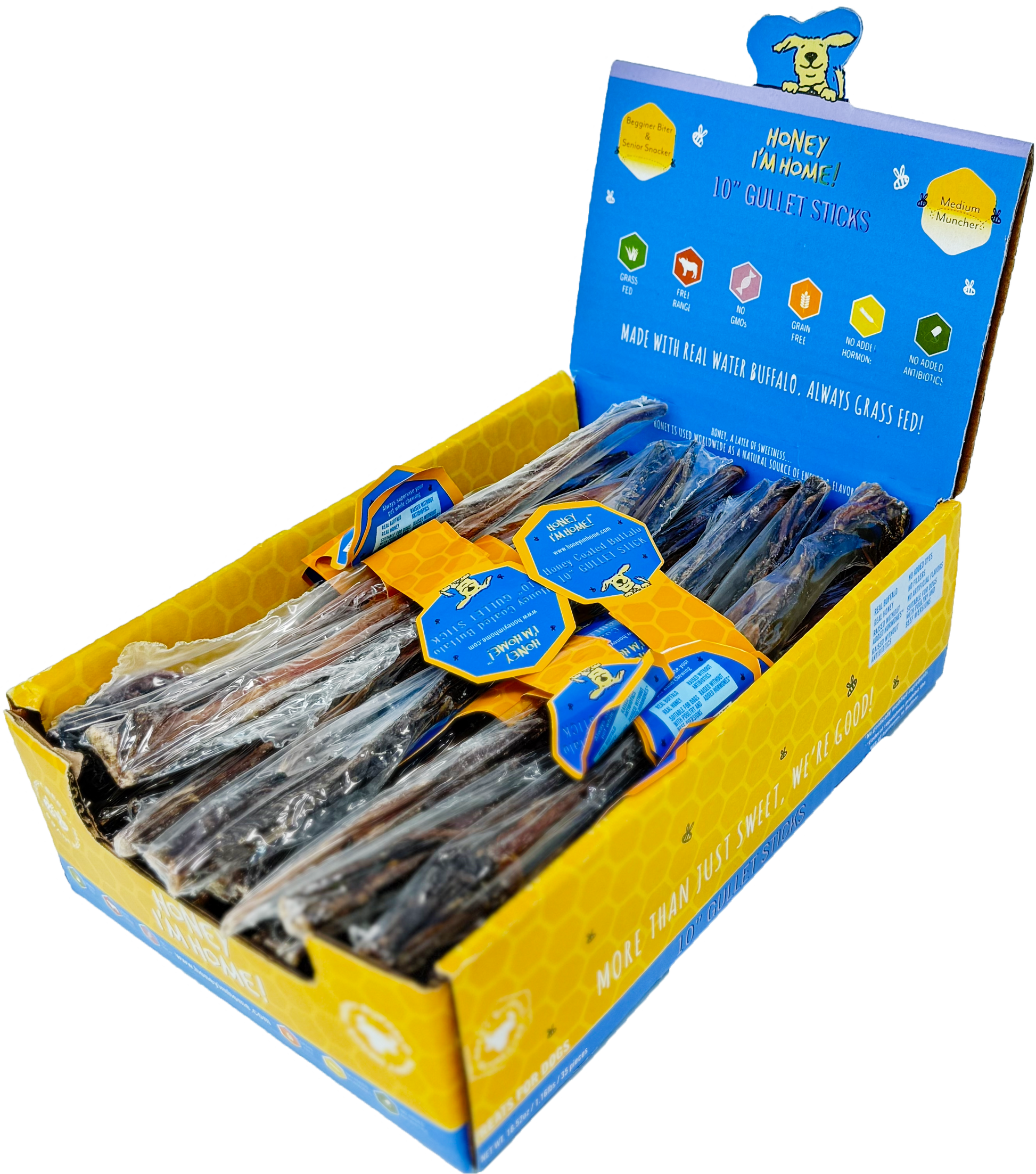10" GULLET STICKS BULK - Honey I'm Home Treats