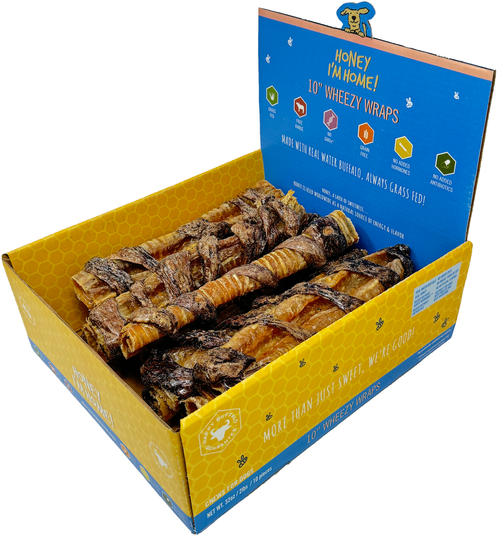 10" WHEEZY WRAPS BULK - Honey I'm Home Treats