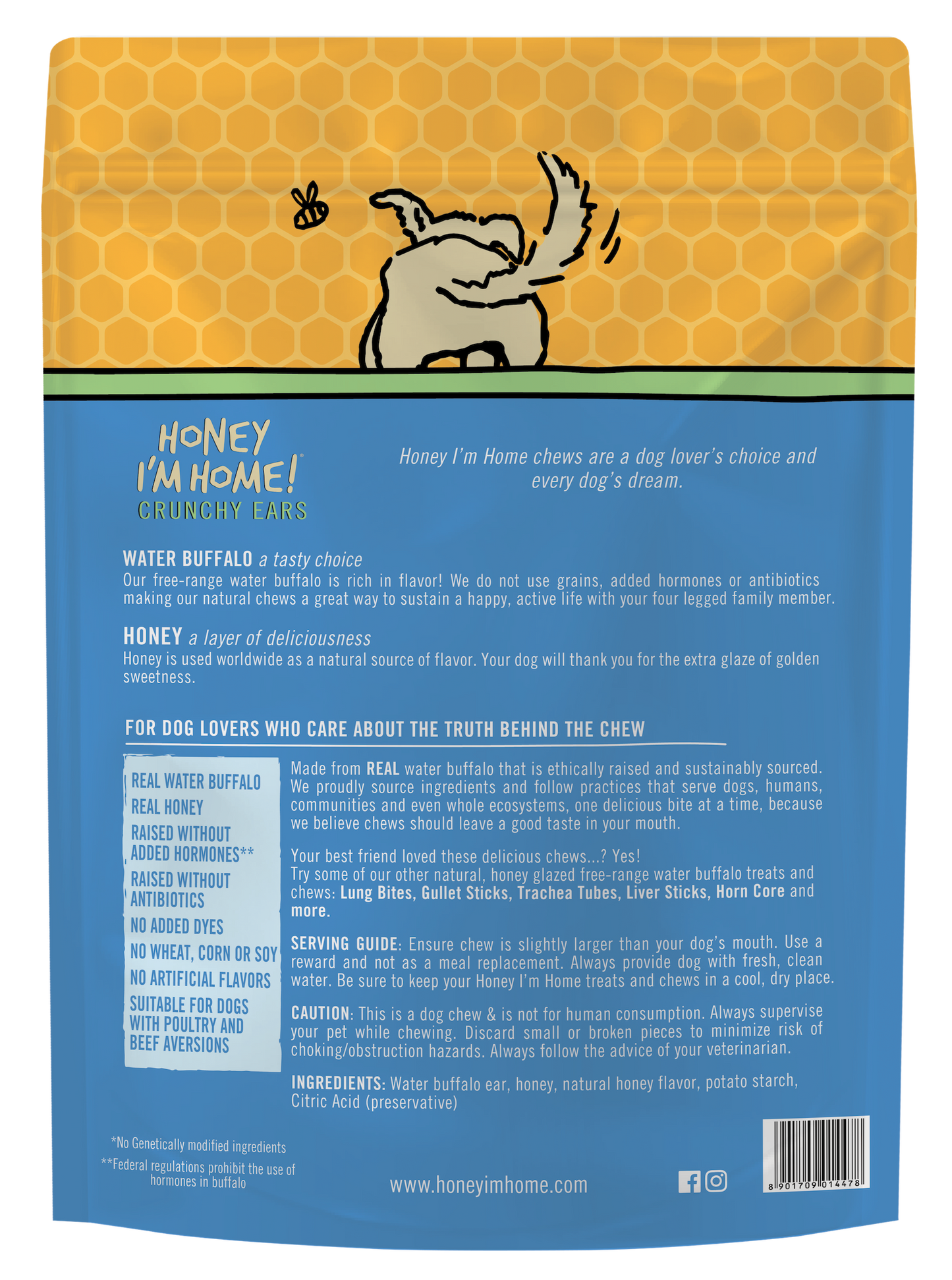 10 PACK CRUNCHY EARS - Honey I'm Home Treats