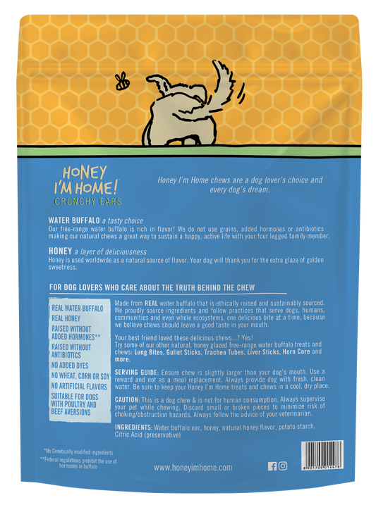 10 PACK CRUNCHY EARS - Honey I'm Home Treats