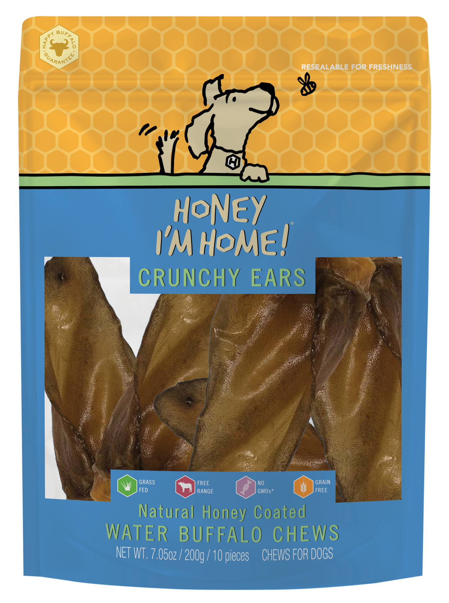 10 PACK CRUNCHY EARS - Honey I'm Home Treats