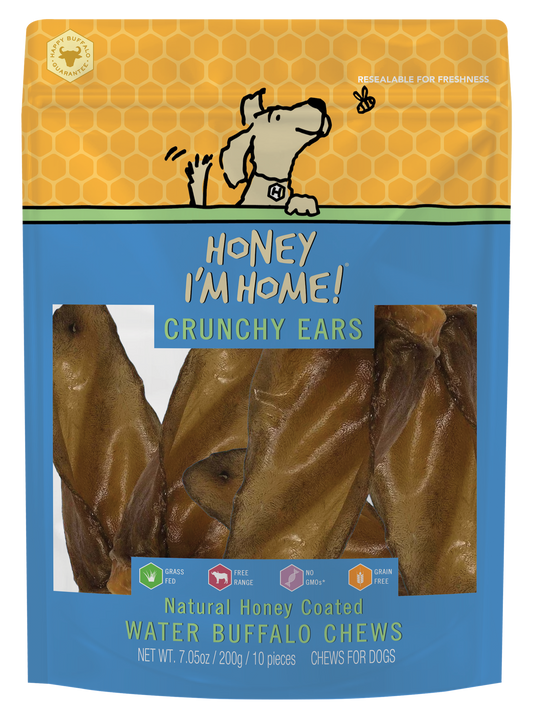 10 PACK CRUNCHY EARS - Honey I'm Home Treats