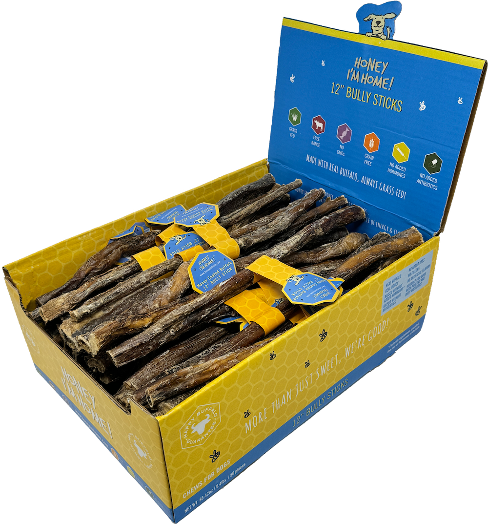 12"  BULLY STICKS BULK - Honey I'm Home Treats