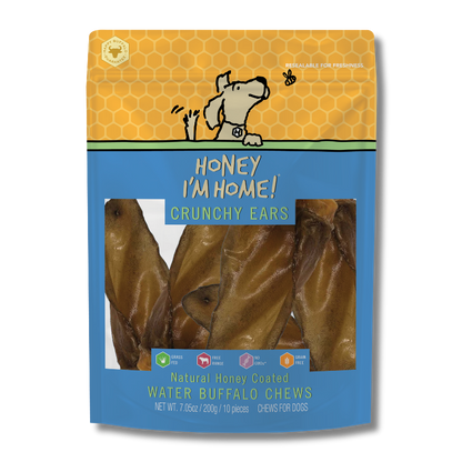 10 PACK CRUNCHY EARS - Honey I'm Home Treats