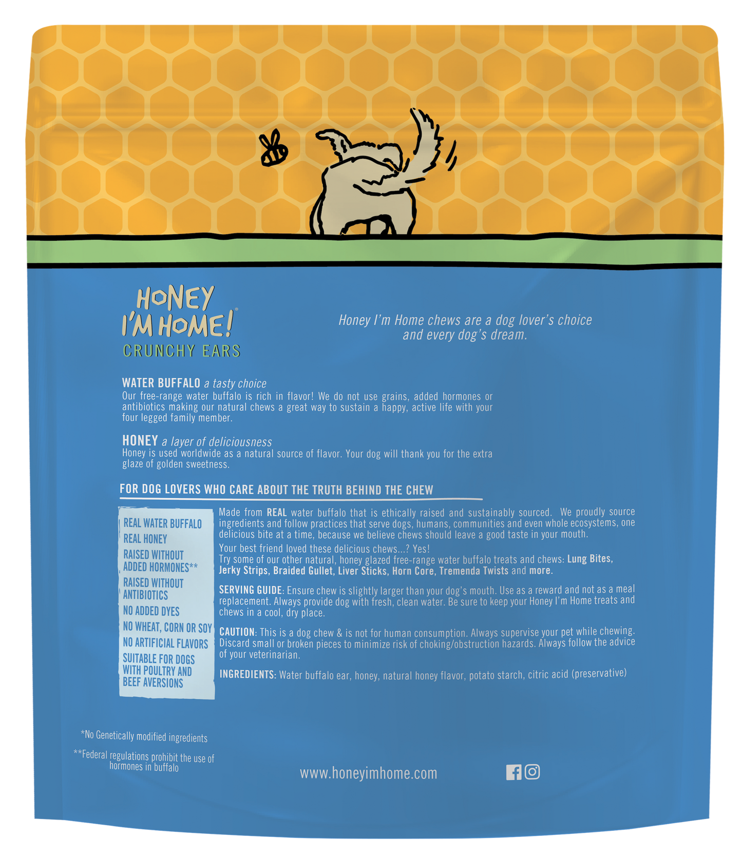 4 PACK CRUNCHY EARS - Honey I'm Home Treats