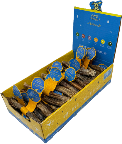 6" BULLY STICKS BULK - Honey I'm Home Treats