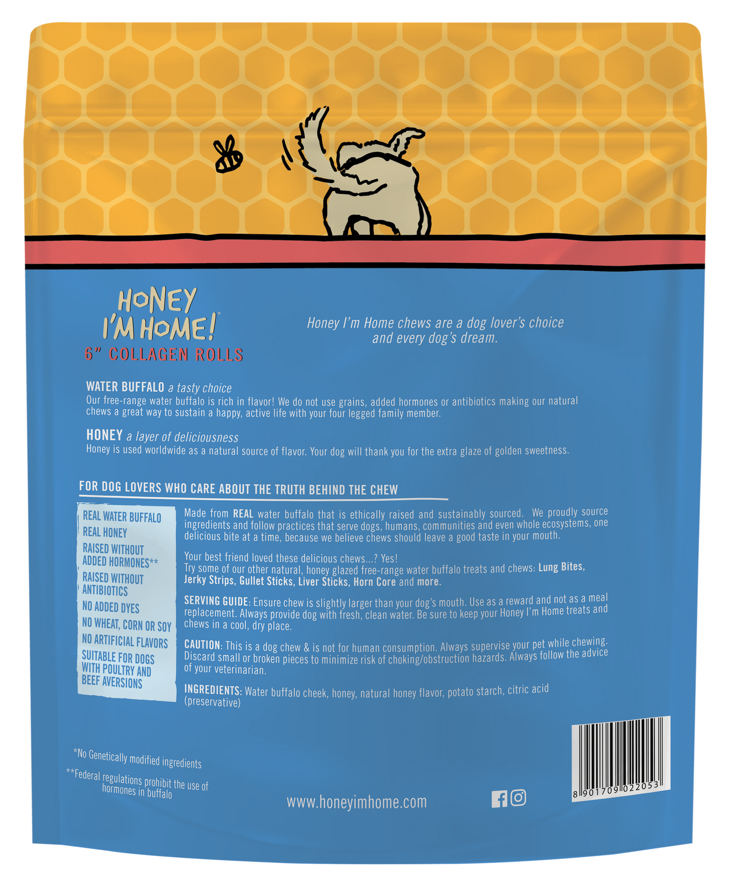 6" COLLAGEN ROLLS - Honey I'm Home Treats