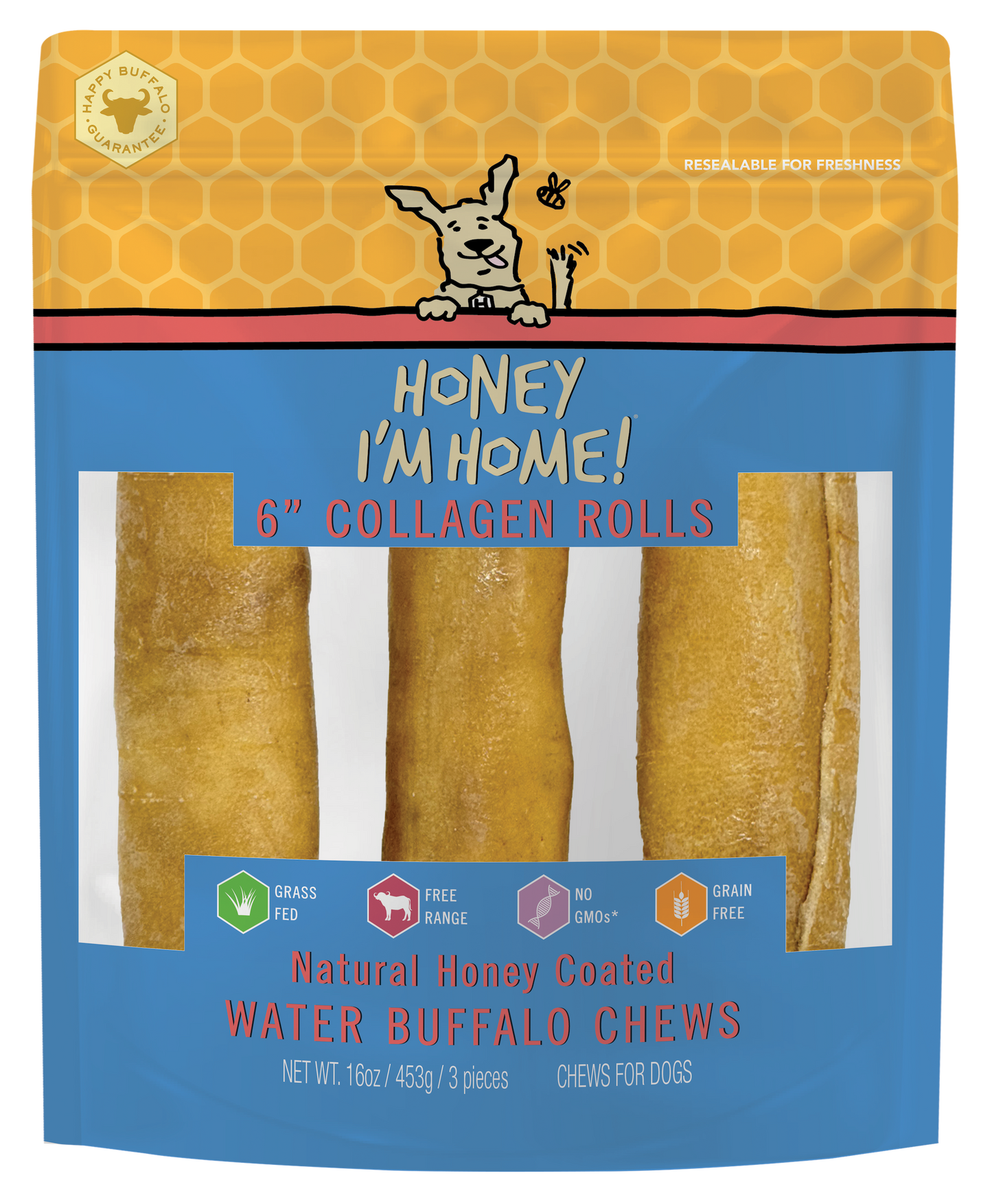 6" COLLAGEN ROLLS - Honey I'm Home Treats