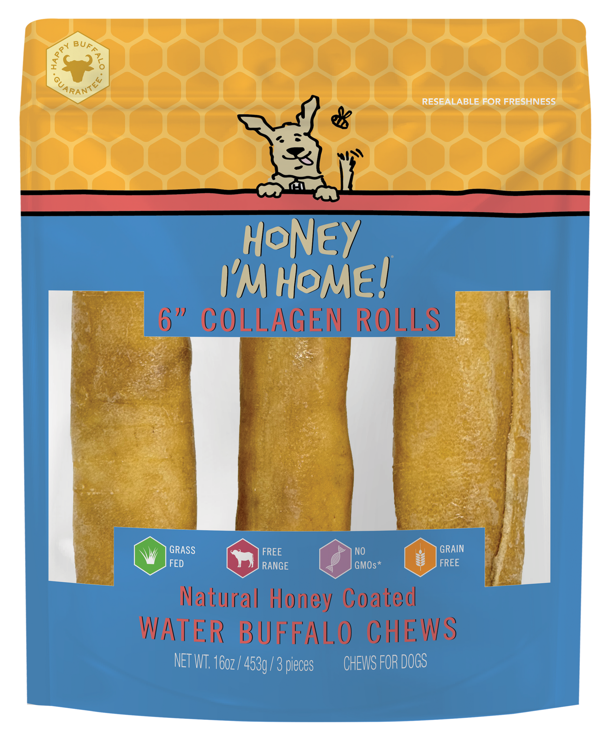 6" COLLAGEN ROLLS - Honey I'm Home Treats