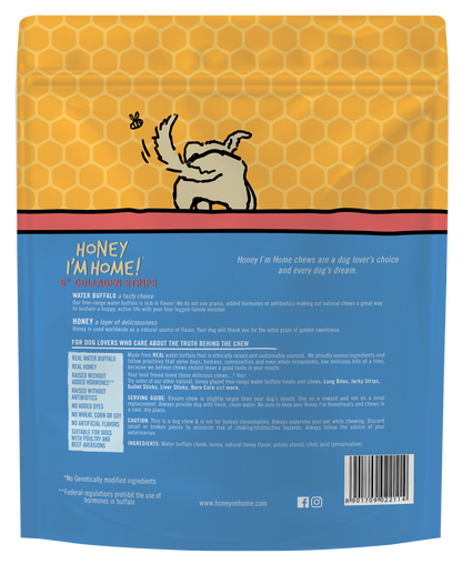 6" COLLAGEN STRIPS - Honey I'm Home Treats