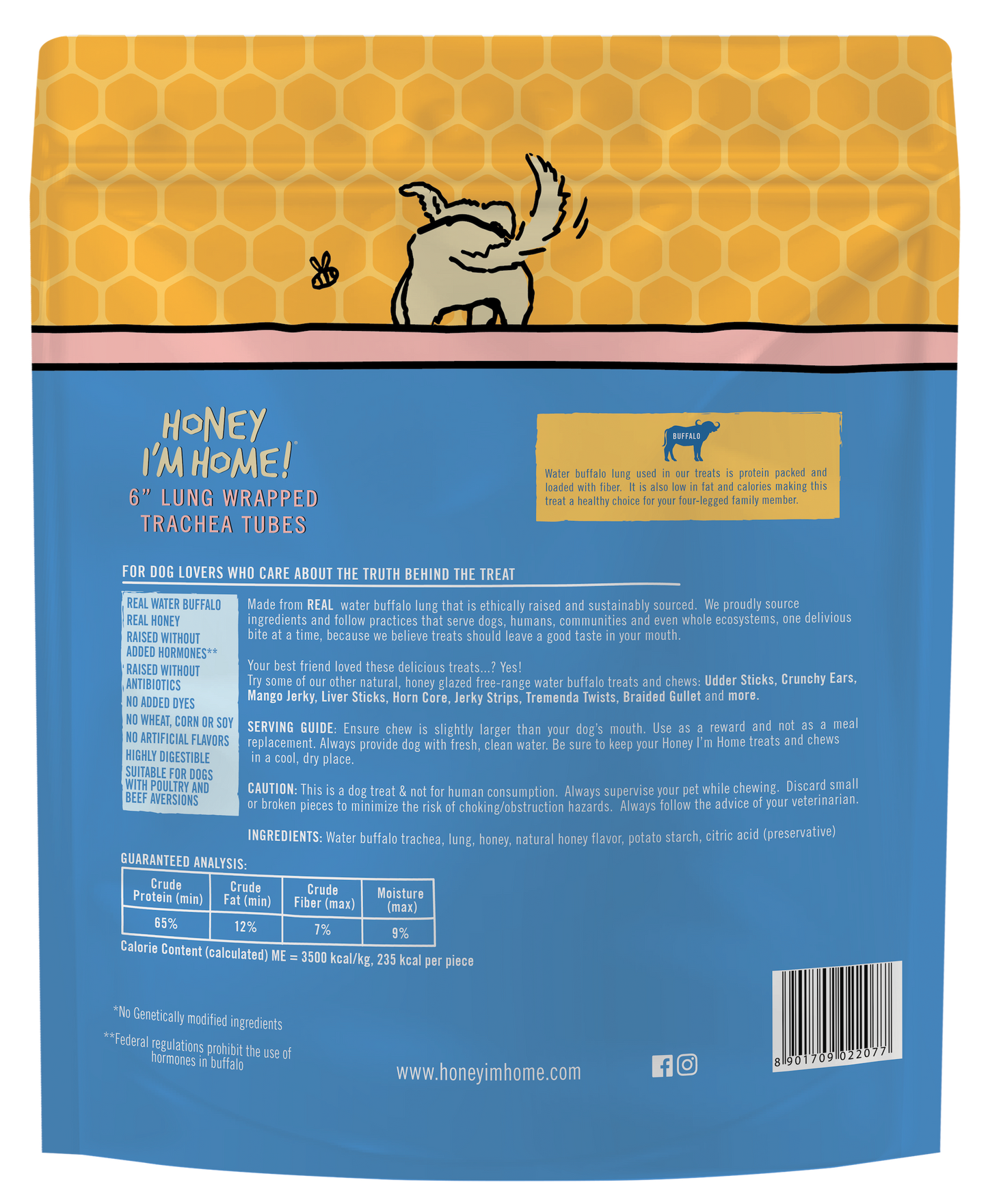 6" TRACHEA WHEEZY WRAPS - Honey I'm Home Treats