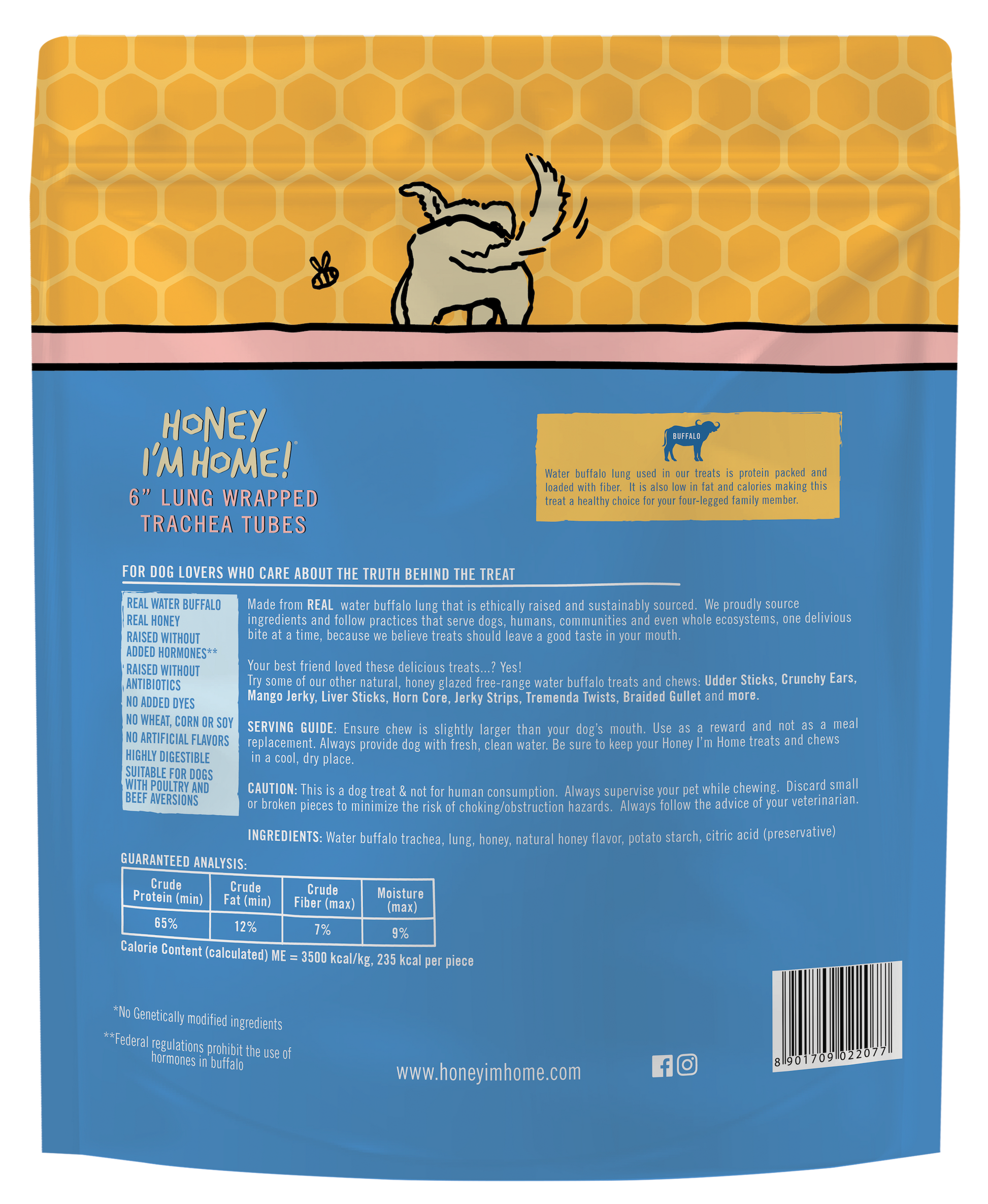 6" TRACHEA WHEEZY WRAPS - Honey I'm Home Treats