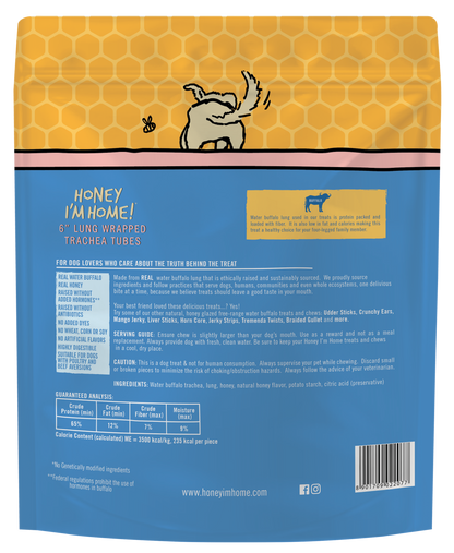 6" TRACHEA WHEEZY WRAPS - Honey I'm Home Treats