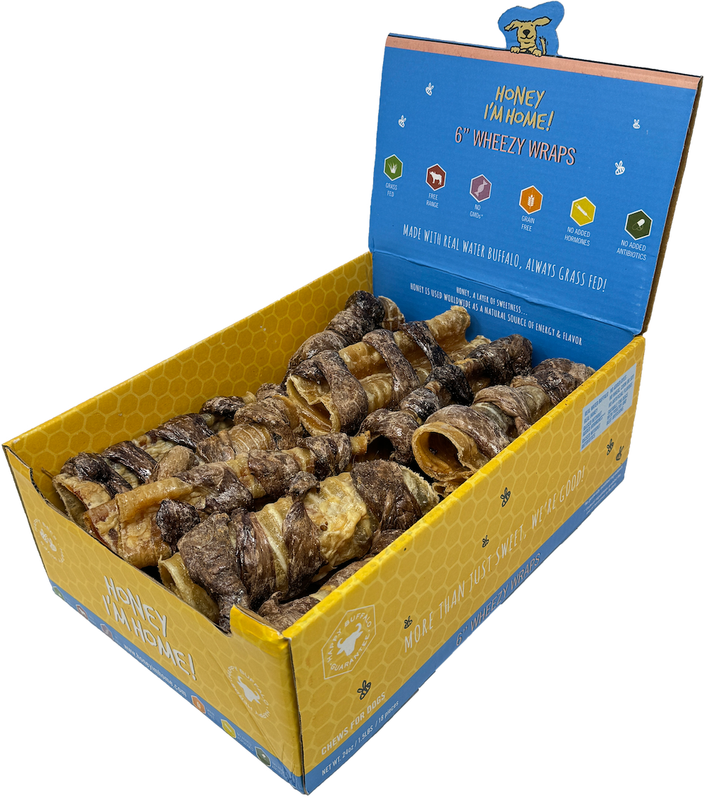 6" WHEEZY WRAPS BULK - Honey I'm Home Treats