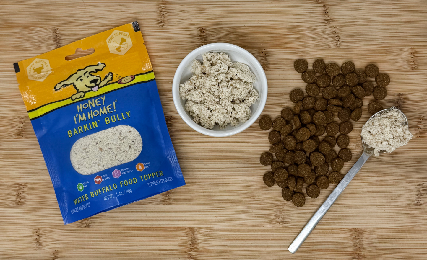 BARKIN' BULLY MEAL TOPPER - Honey I'm Home Treats