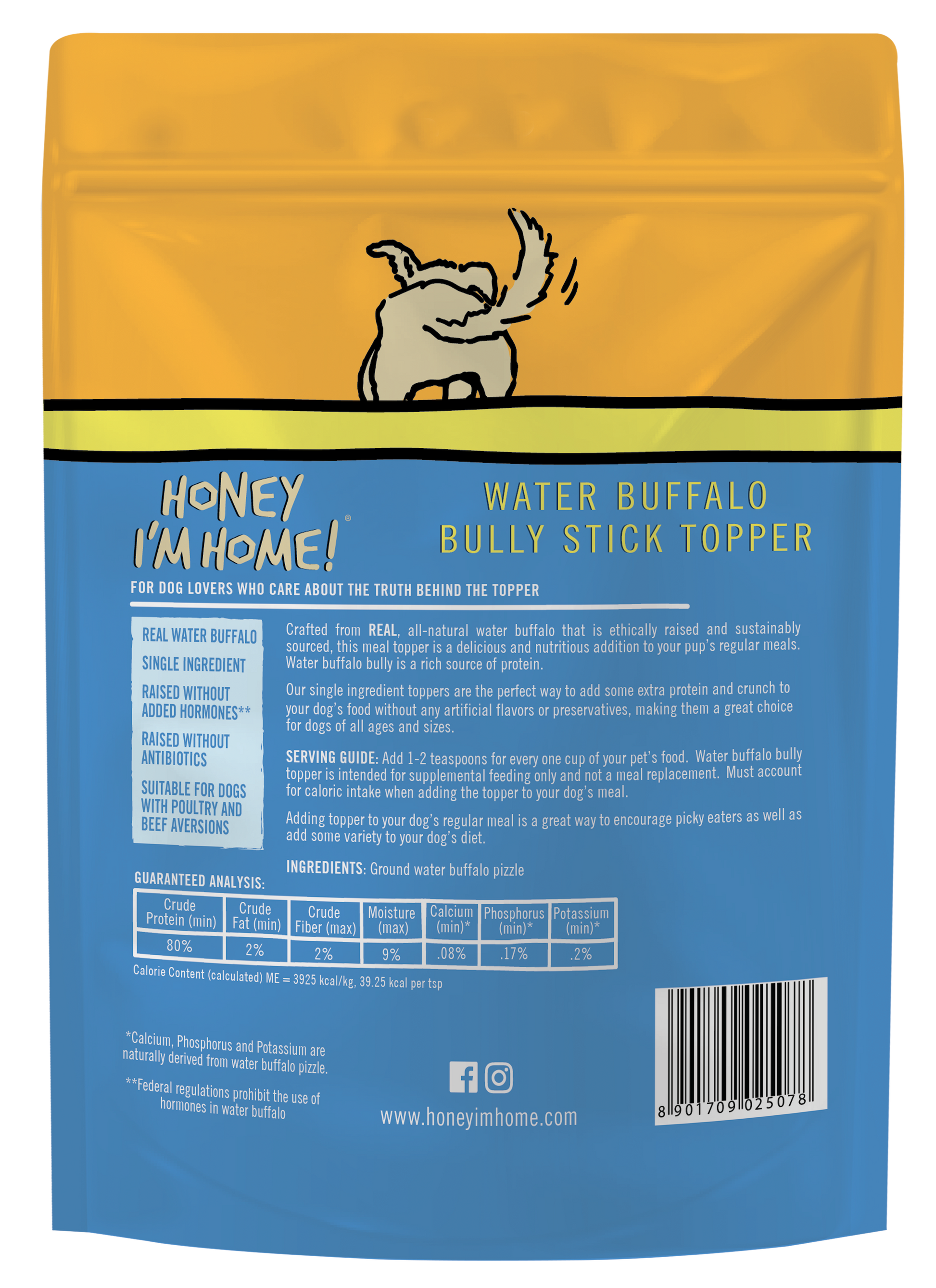BARKIN' BULLY MEAL TOPPER - Honey I'm Home Treats