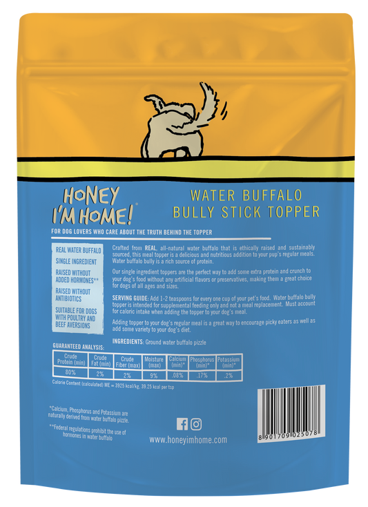 BARKIN' BULLY MEAL TOPPER - Honey I'm Home Treats