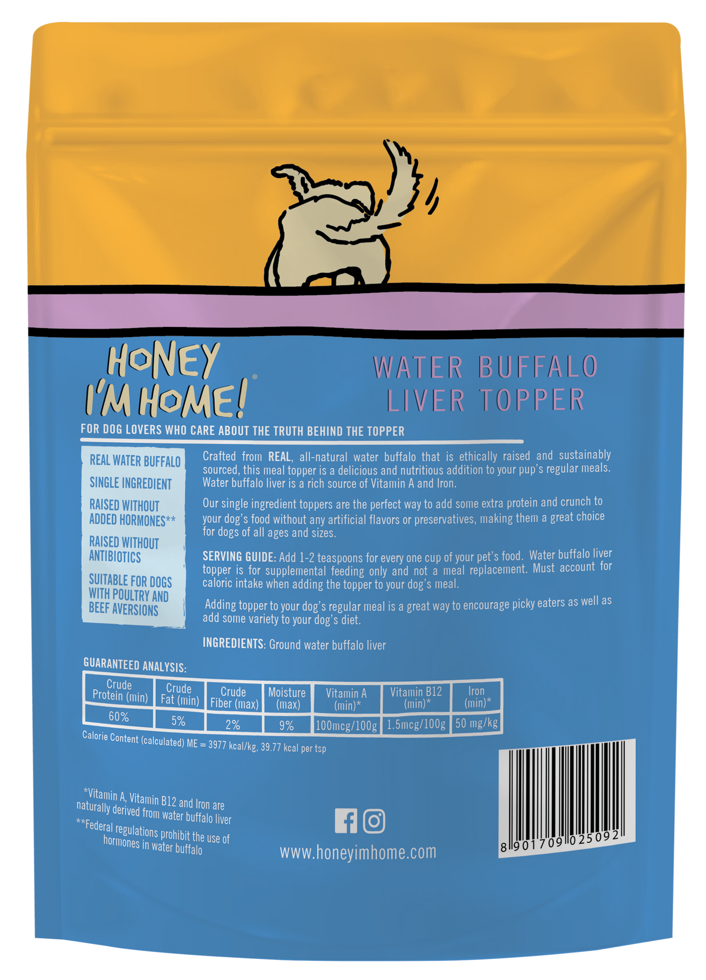 LICKETY LIVER MEAL TOPPER - Honey I'm Home Treats