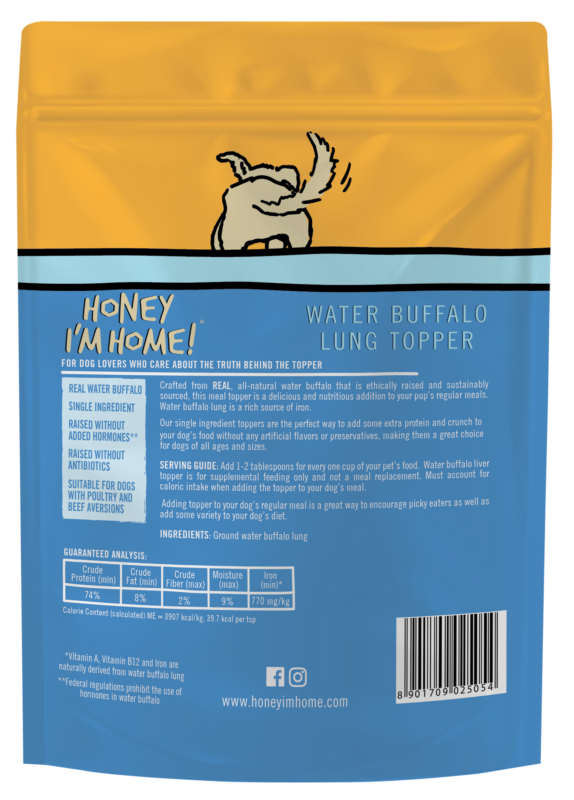 LIP-SMACKIN' LUNG MEAL TOPPER - Honey I'm Home Treats