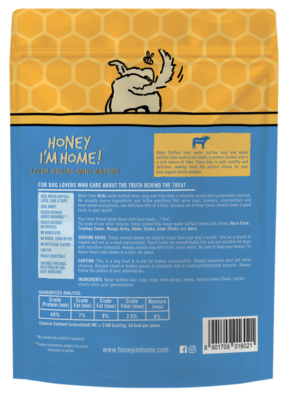 LIVER RECIPE MINI WAFERS - Honey I'm Home Treats