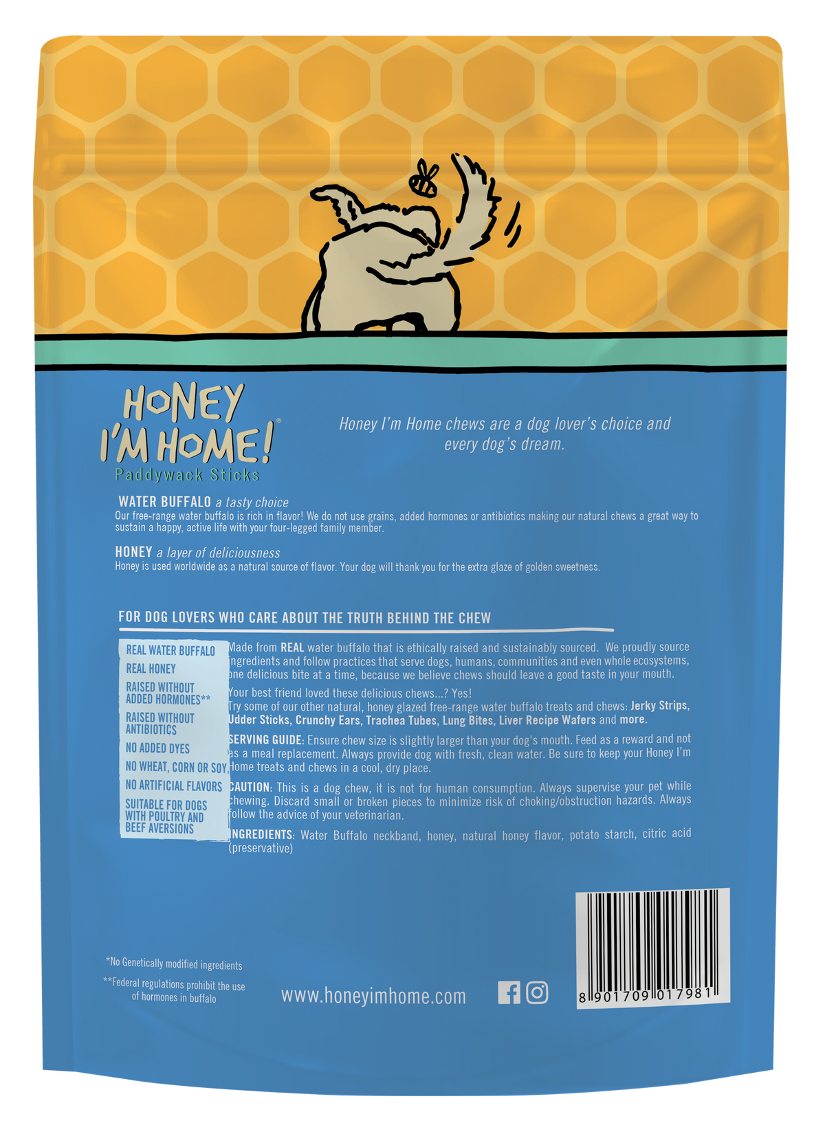 PADDYWACK 5 PACK - Honey I'm Home Treats
