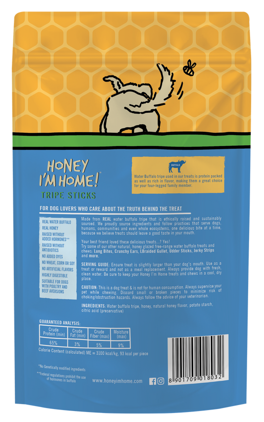 TRIPE STICKS - Honey I'm Home Treats