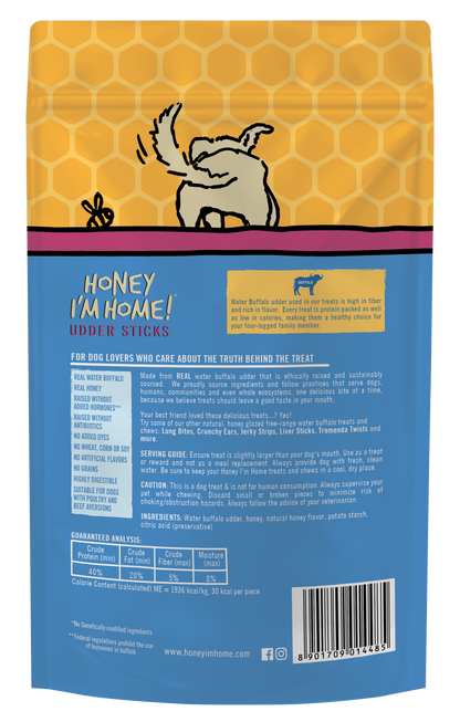 UDDER STICKS - Honey I'm Home Treats