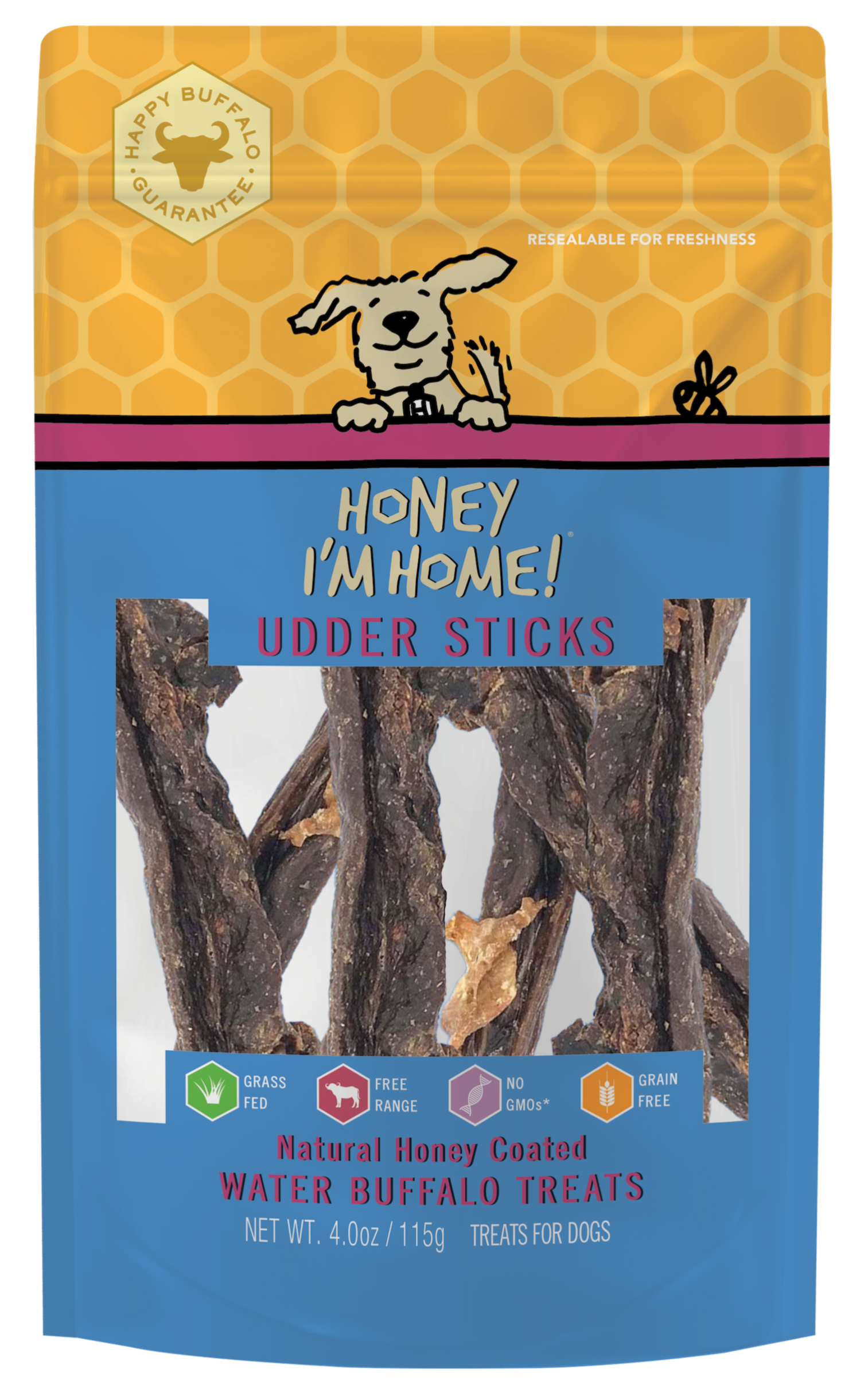 UDDER STICKS - Honey I'm Home Treats