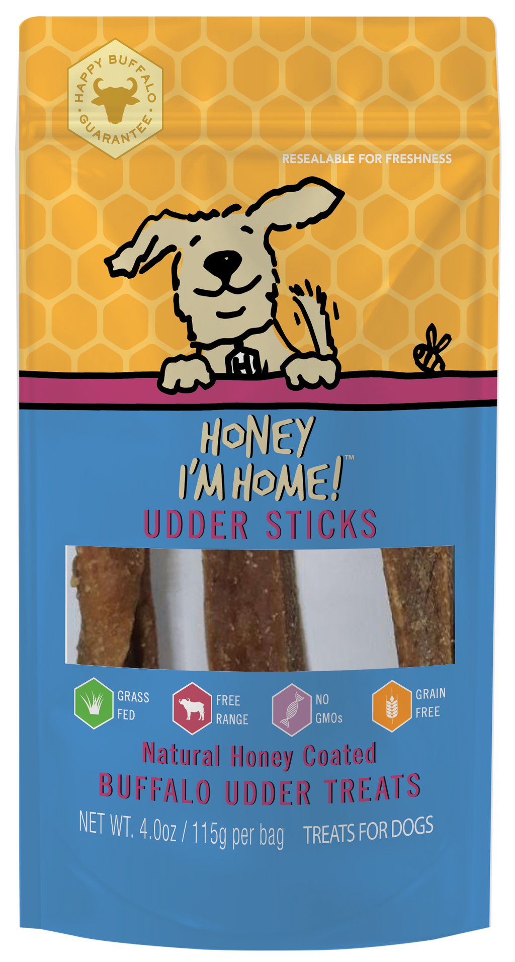 Buffalo Udder Sticks Dog Treats